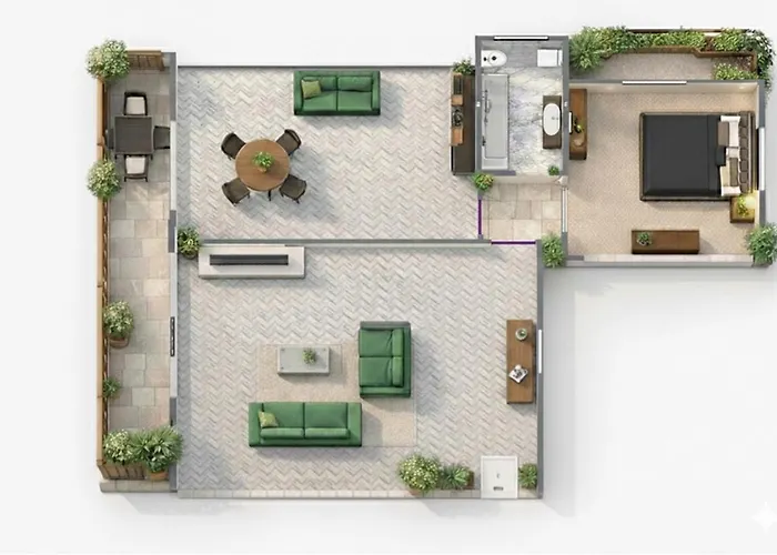 בית הארחה Roof And Sky Luxury In Center